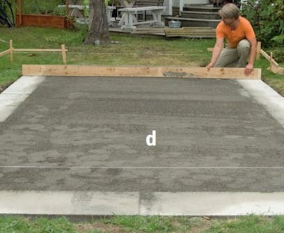 Fundament støpes til orangeri Ringmur støpes til orangeri